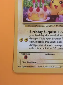 Pokemon Birthday Pikachu 24/53 Celebrations Classic Collection Holo NM - Image 5