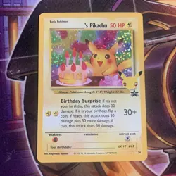 Pokemon Birthday Pikachu 24/53 Celebrations Classic Collection Holo NM/M - Image 1