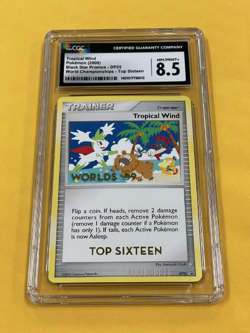 2009 Pokemon Tropical Wind World Championships Top 16 BSP #DP25 CGC 8.5 MS420 - Image 1