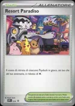 2025 Pokemon ITALIAN World Championships Resort Paradiso-Paradise Please 224 NM-MT4 - Image 1