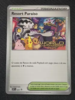 Pokemon Card Paradise Resort PORTUGUESE SVP 224 Promo World Championships 2025 - Image 1