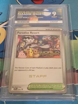 Pokemon Paradise Resort SVP 224 World Championship 2025 STAFF Promo ACE 9 - Image 3
