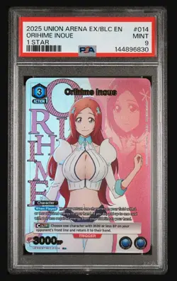 2025 UNION ARENA BLEACH - Orihime Inoue - 1 STAR (Foil) (PSA 9 MINT) - Image 1