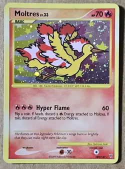 Moltres Platinum Supreme Victors HOLO Secret Rare Pokemon 149/147 Swirl - Image 1