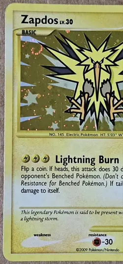 Zapdos Platinum Supreme Victors HOLO Secret Rare Pokemon 150/147 Swirl - Image 2