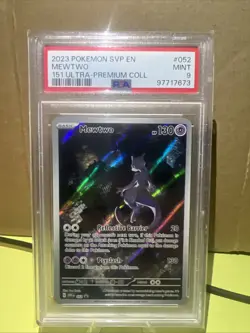Pokemon TCG Mewtwo 052 SV Promo Cards Holo EN PSA 9 Graded Promo - Image 1