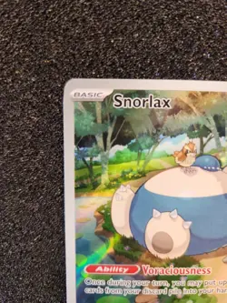Pokemon TCG Snorlax Promo Holo Card 151 Scarlet and Violet 051 - Image 2
