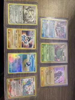 Vintage Pokemon Cards Lot (MP-HP) - Image 1