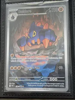 Boldore 128/086 SV: White Flare Illustration Holo Rare Pokemon Card TCG NM - Image 1