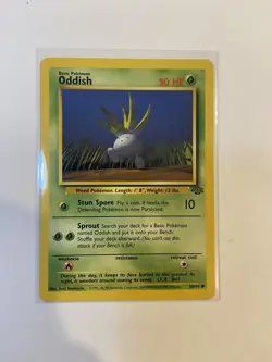 Pokemon Card Oddish 58/64 Jungle Unlimited WOTC Common LP-NM - Image 1