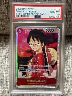 One Piece Card Starter Deck Straw Hat Pirates Luffy SR ST01-012 English 1st - Image 1