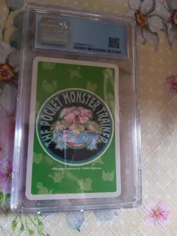 Koffing Green Deck Playing Cards 7 of Spades 1996 Pokemon Japanese Graded CGC 9 - Image 2