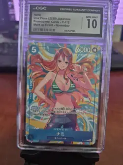 2025 One Piece Japanese Promotional Cards P-112 Nami Meet Up Event CGC 10 - Image 1