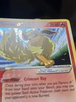 Flareon Gold Star 100/108 EX Power Keepers Pokemon TCG Rare Card - Image 3