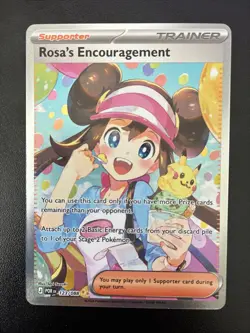 Pokemon TCG Rosas Encouragement 114/88 & 123/88 Full Art cards-Perfect Order - Image 4
