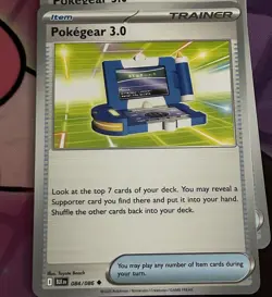 Pokegear 3.0 084/086 Uncommon Black Bolt Pokemon Card - Image 1