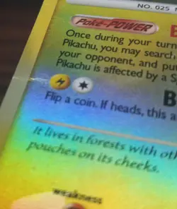 2007 Pokemon Pikachu Diamond & Pearl Stamped Card 94/123 Reverse Holo - HP - TCG - Image 3