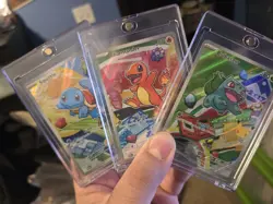 Pokemon First Partner Illustration Collection Series 1 Kanto Set of 3 Cards - Image 1