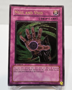Ultimate Rare Null and Void SOD-EN057 1st Edition Yugioh 6218 - Image 1