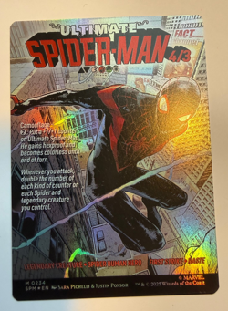 Spider-Man MTG Miles Morales Borderless FOIL #234 Mythic Never Played - Image 1