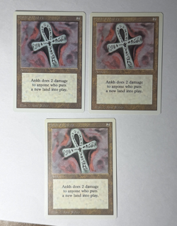3x Ankh of Mishra - Revised, never been played before, all three are NM - Image 1