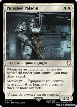 MTG Puresteel Paladin [PIP - 170] LP - Image 1