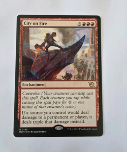 Wizards of the Coast March of the Machine City on Fire Rare #135 Regular English - Image 1