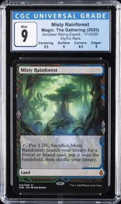 2020 MAGIC: THE GATHERING #010/030 MISTY RAINFOREST CGC 9 - Image 1