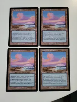 Saprazzan Skerry X4 MTG Mercadian Masques Great Condition Land Common - Image 1