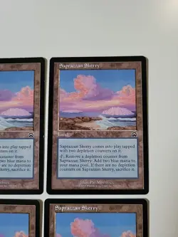 Saprazzan Skerry X4 MTG Mercadian Masques Great Condition Land Common - Image 3