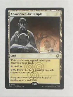 MTG Abandoned Air Temple 263 Avatar: The Last Airbender (TLA) Foil Rare Land - Image 1