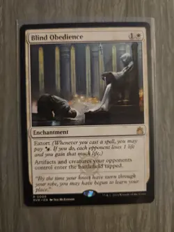 MTG BLIND OBEDIENCE RAVNICA REMASTERED #9 Rare - Image 1