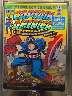 Captain America, Super-Soldier (Borderless) (0387) Marvel Super Heroes Foil NM - Image 3