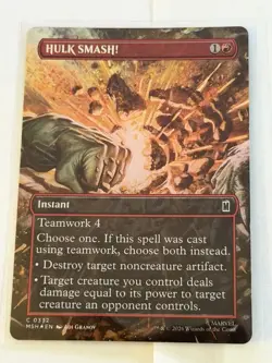 HULK SMASH! Borderless Marvel Super Heroes Foil 332 - Image 1