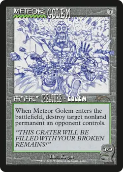 Meteor Golem (1660) (Rainbow Foil) [Secret Lair Drop Series] Foil Near Mint - Image 1