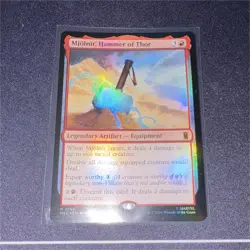 MTG Mjolnir, Hammer of Thor Marvel Super Heroes 0146 Foil Mythic Equipment - Image 1