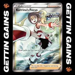 Korrina's Focus - 160/163 - Ultra Rare - Battle Styles - Pokemon Card - HP - Image 1