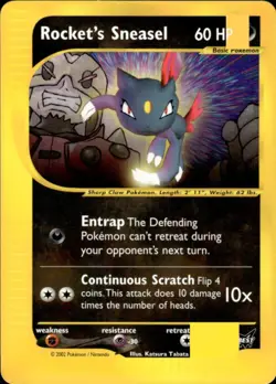Pokemon Rocket's Sneasel 5 Best of Game Promo Near Mint - Image 1