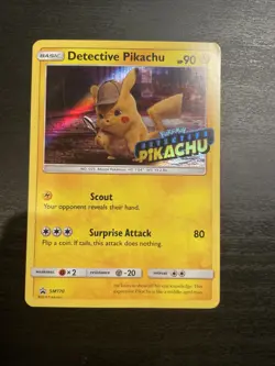 Pokemon 2019 Sun & Moon Promo Card Detective Pikachu SM170 Stamped Holo Rare - Image 1