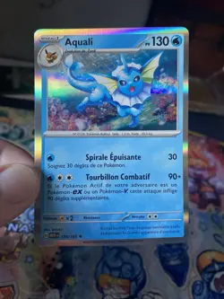 Carte Pokemon Aquali 134/165 HOLO EV3.5 151 MEW Francais Neuf - Image 5