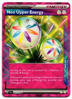 Neo Upper Energy 162/162 - 🌊 Temporal Forces Pokemon TCG Holo 🖤 - LP - Image 1