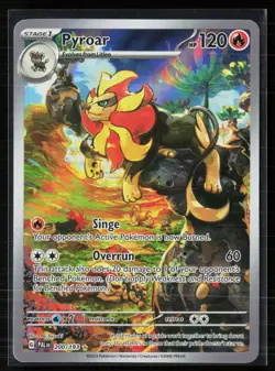 Pyroar 200/193 Illustration Rare Paldea Evolved Pokemon NM - Image 1