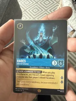 Disney Lorcana TCG - Hades Infernal Schemer Fabled - Legendary Non Foil 151/204 - Image 1
