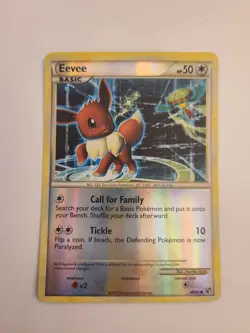 Pokemon TGC 2010 Eevee 48/90 HG&SS Undaunted Reverse Holo Card - Image 2