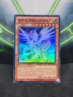 Yugioh Hieratic Dragon of Tefnuit AP01-EN008 Super Rare NM - Image 1