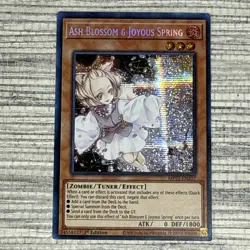 Yugioh Ash Blossom & Joyous Spring MP22-EN257 1st Ed Secret Rare Holo - Image 1