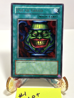 YuGiOh! Pot of Greed LOB-119 Unlimited Rare LP - Image 1