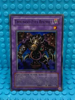 Yugioh! Thousand-Eyes Restrict DL1-001 Super Rare LP - Image 1