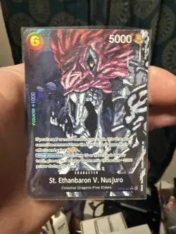 St. Ethanbaron V. Nusjuro One Piece TCG Alt Art OP13-080 Carrying On His Will NM - Image 1