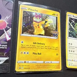 Pokemon SWSH Promo Card Lot 3 Cards Gift Pikachu / Cosmos Holo Rayquaza /Morpeko - Image 4